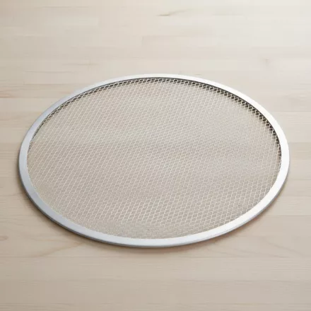Pizzaforma, 33 cm, perforált, kerek, alumínium