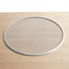 Pizzaforma, 50 cm, kerek, perforált, alumínium