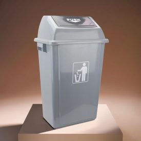 Szemetes 58 liter, billenő fedéllel, műanyag