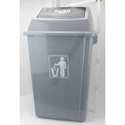 Szemetes 58 liter, billenő fedéllel, műanyag
