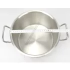 Magas lábas 7 literes 24 cm átm., rozsdamentes, Kayalar