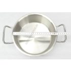 Alacsony lábas 2,8 liter 20×9 cm, rozsdamentes, Kayalar