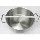Alacsony lábas 12 liter 32×15 cm, rozsdamentes, Kayalar