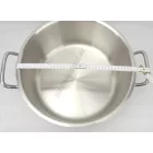 Alacsony lábas 17 liter 35×17 cm, rozsdamentes, Kayalar