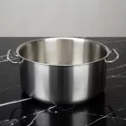 Alacsony lábas 35 literes 45×22 cm, rozsdamentes, Kayalar