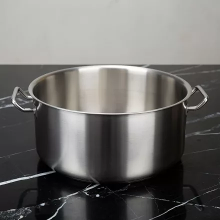 Alacsony lábas 35 literes 45×22 cm, rozsdamentes, Kayalar