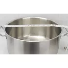 Alacsony lábas 35 literes 45×22 cm, rozsdamentes, Kayalar