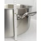 Alacsony lábas 35 literes 45×22 cm, rozsdamentes, Kayalar