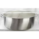 Alacsony lábas 83 liter 65×25 cm, rozsdamentes