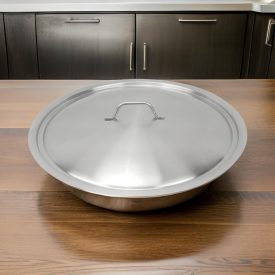 Fedő 45 cm, rozsdamentes 