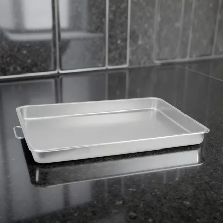 Tepsi füllel 62×42 cm 12 l, rozsdamentes