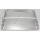 Tepsi füllel 62×42 cm 12 l, rozsdamentes