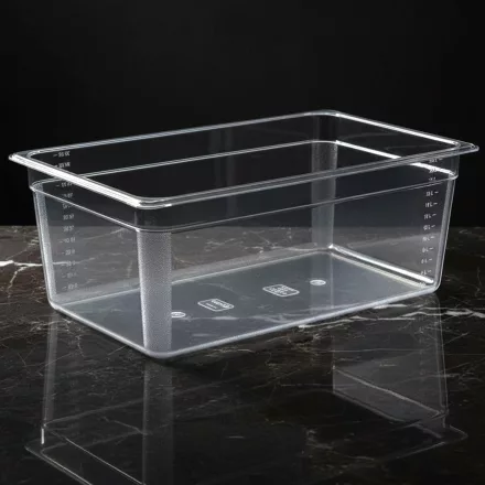 GN edény, 1/1 200 mm, 24 l, polikarbonát