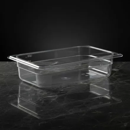 GN edény, 1/4 65 mm, 1,5 l, polikarbonát