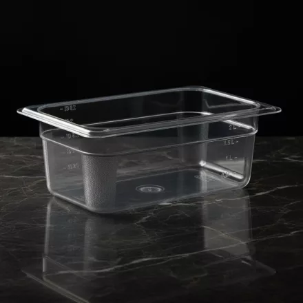 GN edény, 1/4 100 mm, 2 l, polikarbonát