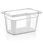 GN edény, 1/4 150 mm, 3,5 l, polikarbonát