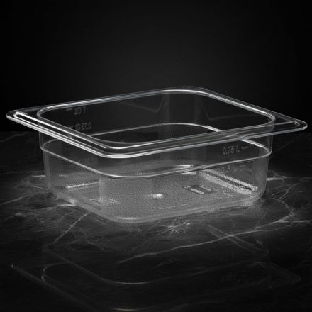 GN edény, 1/6 65 mm, 0,75 l, polikarbonát