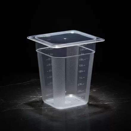 GN edény, 1/6 200 mm, 2,5 l, polikarbonát