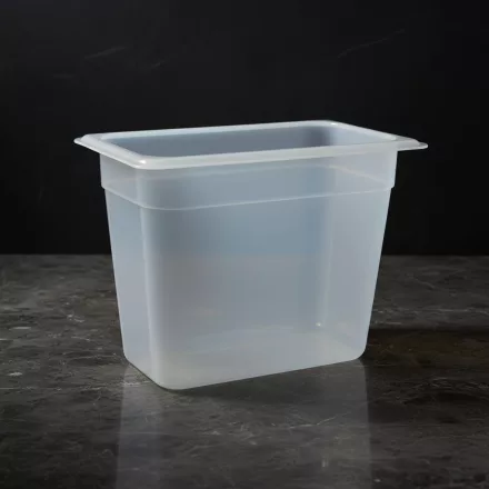 GN edény, 1/4 200 mm, 4,5 l, polipropilén
