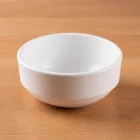 Polikarbonát tálka, 12 cm, 400 ml, fehér