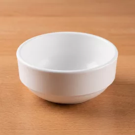 Polikarbonát tálka, 12 cm, 400 ml, fehér