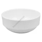 Polikarbonát tálka, 12 cm, 400 ml, fehér
