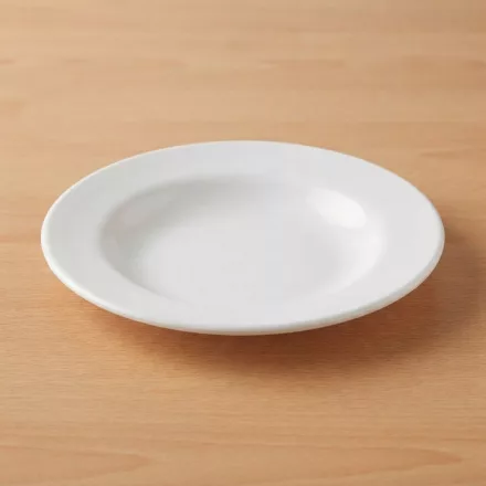 Polikarbonát mélytányér, 21 cm, 200 ml, fehér
