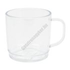 Polikarbonát bögre, 250 ml, átlátszó