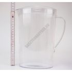 Polikarbonát kancsó fedővel, 2,2 liter