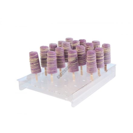 Jégkrémállvány fapálcikás jégkrémhez, 24 db-os, 360×250×50 mm