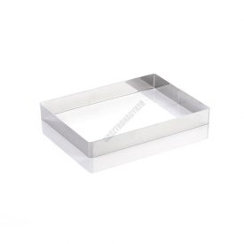 Sütőkeret, téglalap, 302×222×40 mm, rozsdamentes