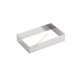 Sütőkeret, téglalap, 263×164×50 mm, rozsdamentes