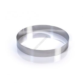 Tortakarika sütőkeret, kerek, 220×40 mm, rozsdamentes