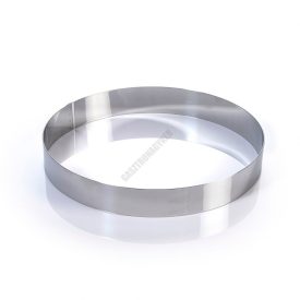 Tortakarika sütőkeret, kerek, 260×40 mm, rozsdamentes