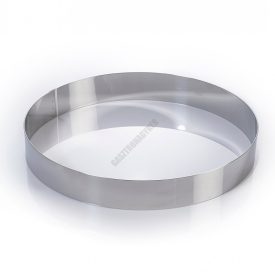 Tortakarika sütőkeret, kerek, 300×40 mm, rozsdamentes