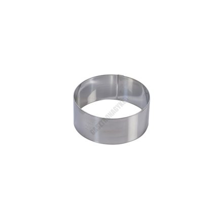 Tortakarika sütőkeret, kerek, 120×50 mm, rozsdamentes