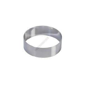 Tortakarika sütőkeret, kerek, 160×50 mm, rozsdamentes