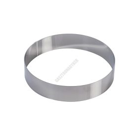 Tortakarika sütőkeret, kerek, 240×50 mm, rozsdamentes