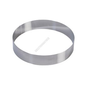 Tortakarika sütőkeret, kerek, 260×50 mm, rozsdamentes