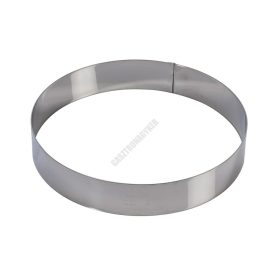 Tortakarika sütőkeret, kerek, 280×50 mm, rozsdamentes