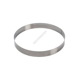 Tortakarika sütőkeret, kerek, 395×50 mm, rozsdamentes