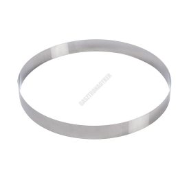 Tortakarika sütőkeret, kerek, 495×50 mm, rozsdamentes