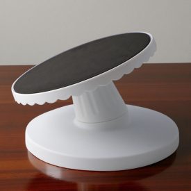 Tortaállvány forgatható, billenthető, műanyag, 23 cm