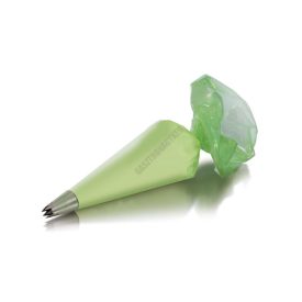   Habzsák, zöld, csúszásmentes, 40 cm-es eldobható, 100 db/csomag