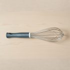 Habverő, 12 szálas, 45 cm, kék műanyag fogó