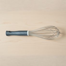 Habverő, 12 szálas, 45 cm, kék műanyag fogó