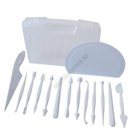 Marcipánmintázó-készlet, 14 darabos, műanyag