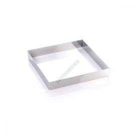 Sütőkeret, négyzet, 242×242×40 mm, rozsdamentes