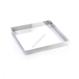 Sütőkeret, négyzet, 302×302×40 mm, rozsdamentes