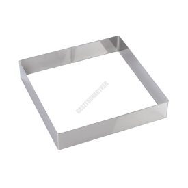 Sütőkeret, négyzet, 262×262×50 mm, rozsdamentes